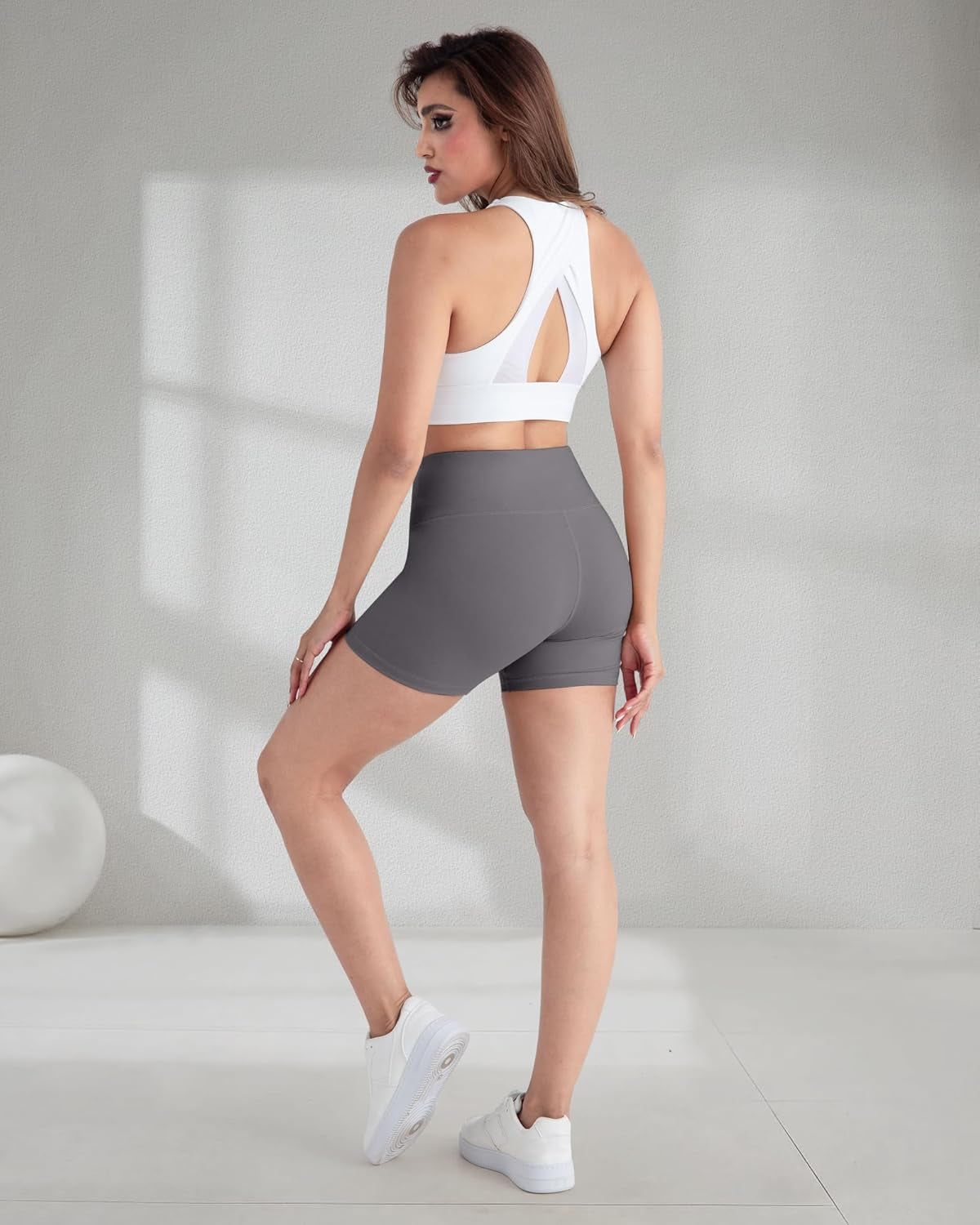 High Waisted Spandex Biker Shorts