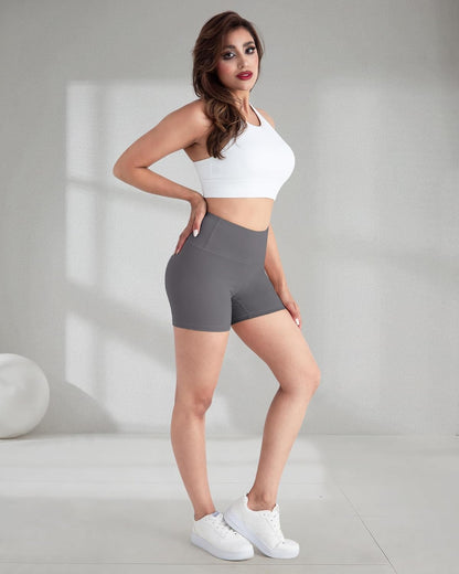 High Waisted Spandex Biker Shorts
