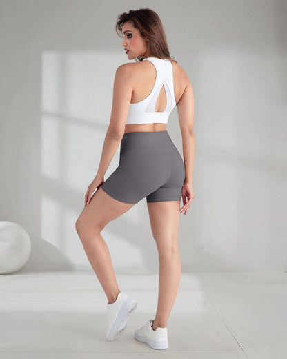 High Waisted Spandex Biker Shorts